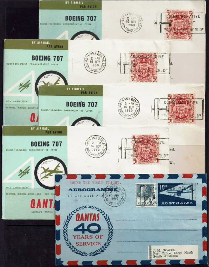 1960 (16th Nov) Qantas Round the World 40th Anniv ... Image 1++