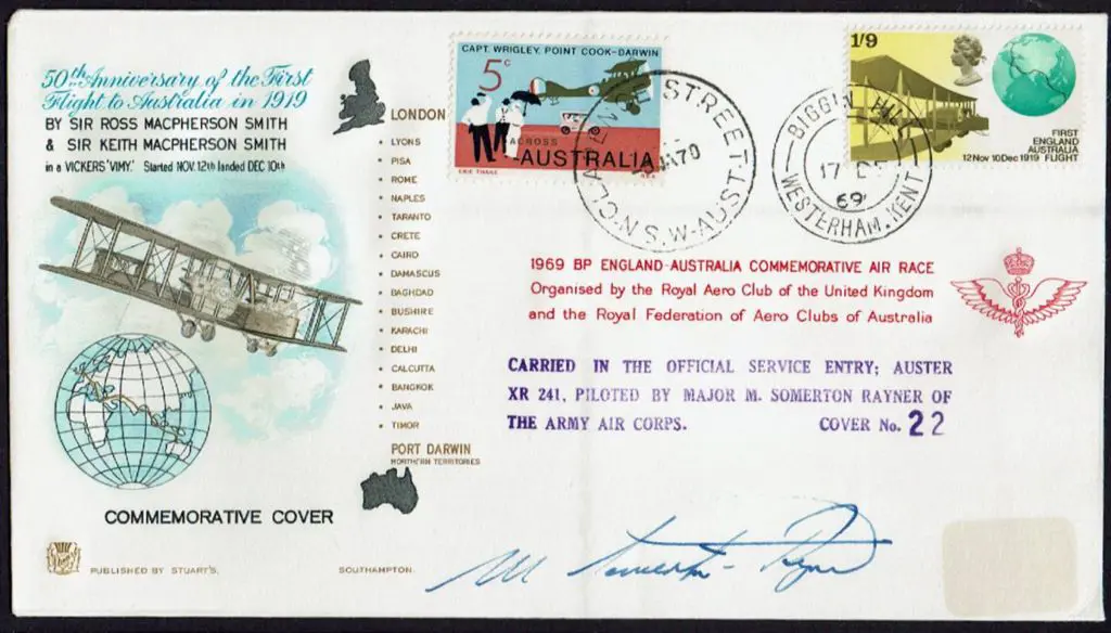 1969 (17th Dec) England to Australia Commemorative ... Image 1++