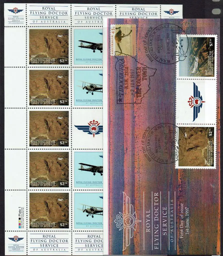 1997 (2nd June) $10 Royal Flying Doctor gutter ... Image 1++
