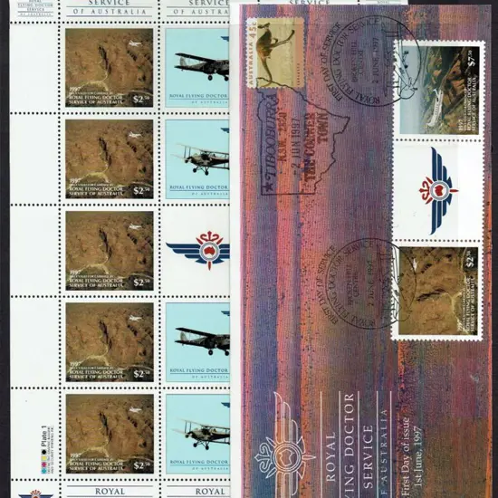 1997 (2nd June) $10 Royal Flying Doctor gutter ...