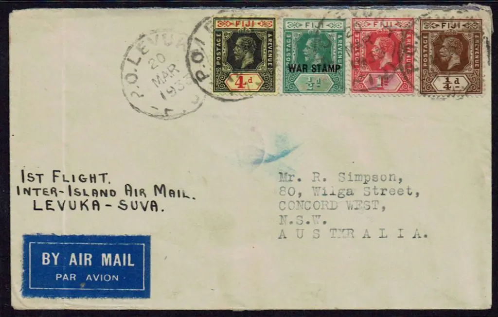 1933 (18th Mar) As above but with ¼d, ½d "War ... Image 1++