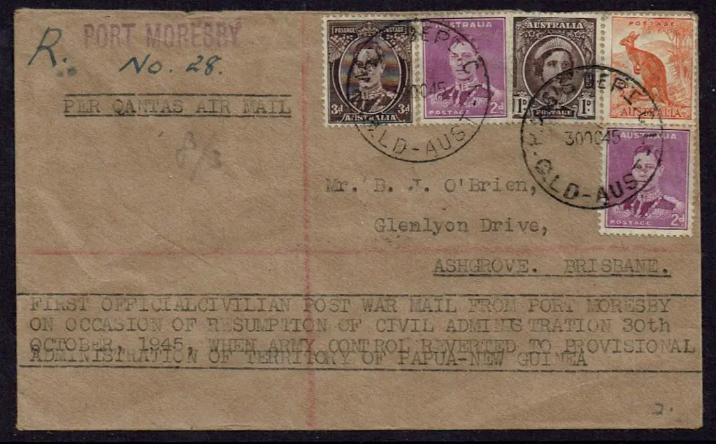 1946 (30th Oct) Port Moresby to Brisbane ... Image 1++
