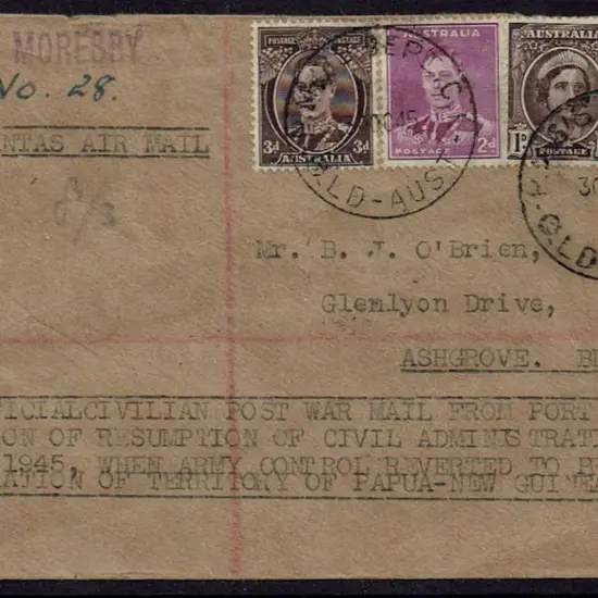 1946 (30th Oct) Port Moresby to Brisbane ...