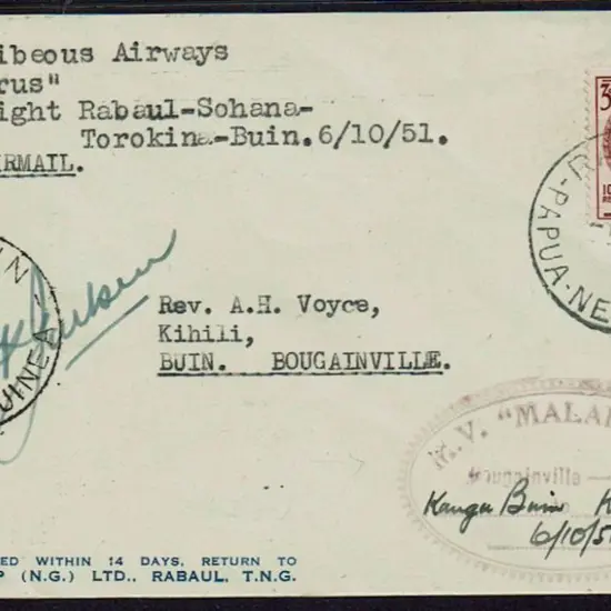 1951 (6th Oct) Amphibious Airways flight from ...