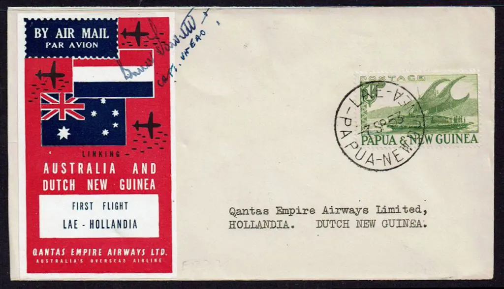 1953 (7th Sep) Lae to Hollandia with Qantas ... Image 1++