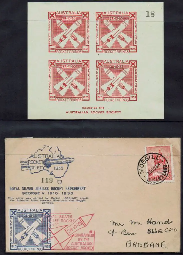 1935 (28th Oct) Royal Silver Jubilee Rocket ... Image 1++