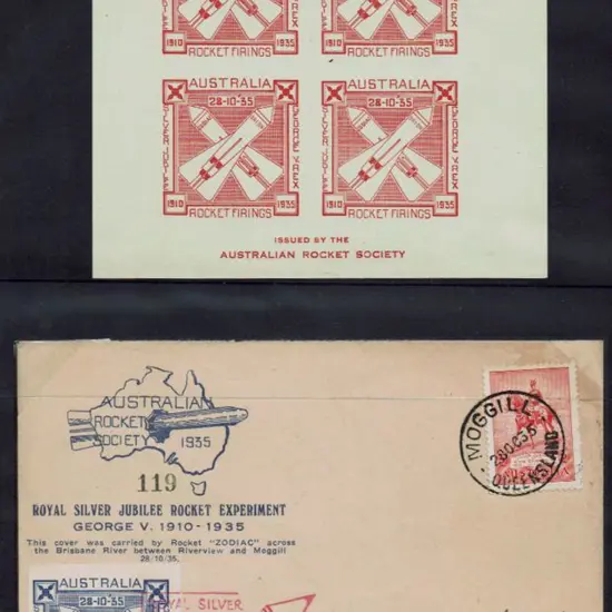 1935 (28th Oct) Royal Silver Jubilee Rocket ...
