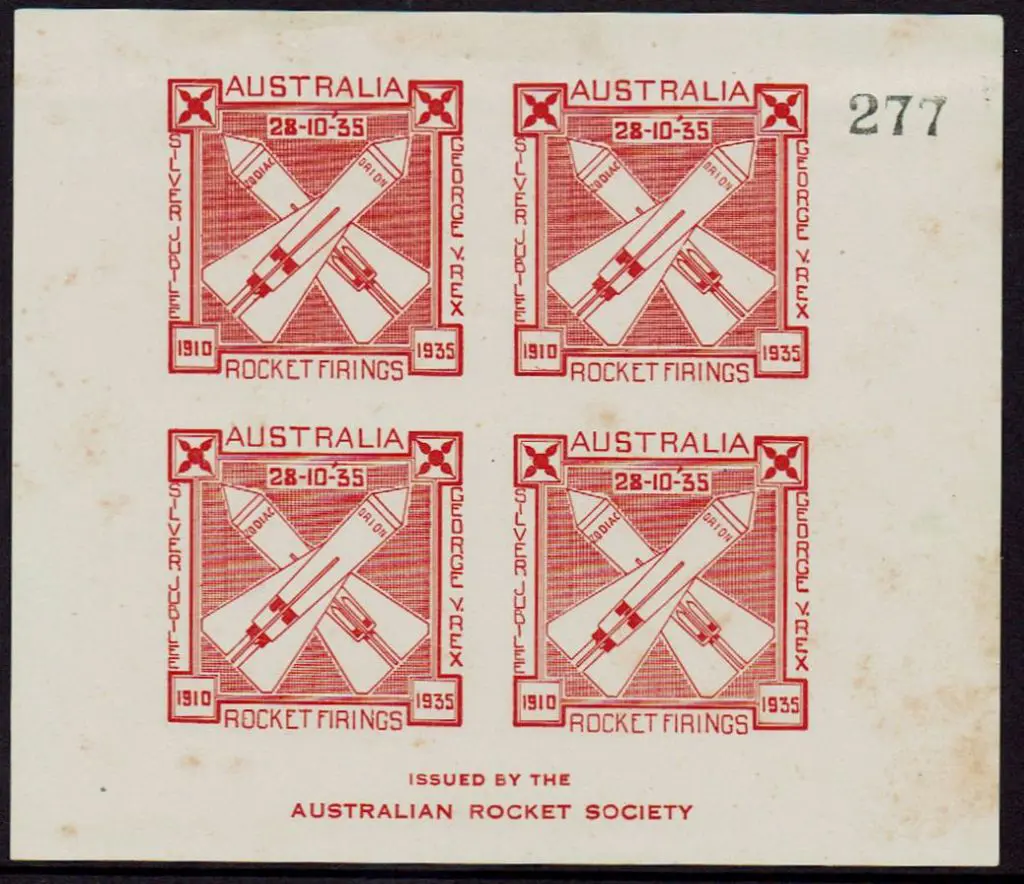 1936 (24th Feb) Riverview to Moggill sheetlet of 4 ... Image 1++
