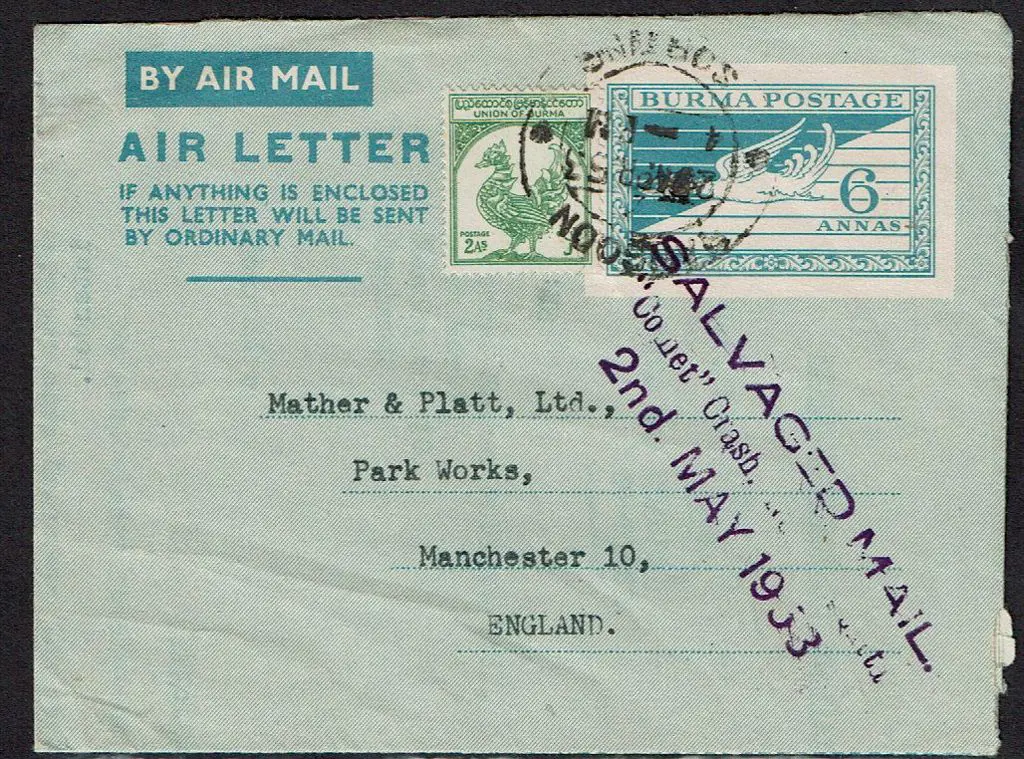 1953 (2nd May) Crash of BOAC Comet. First jet ... Image 1++