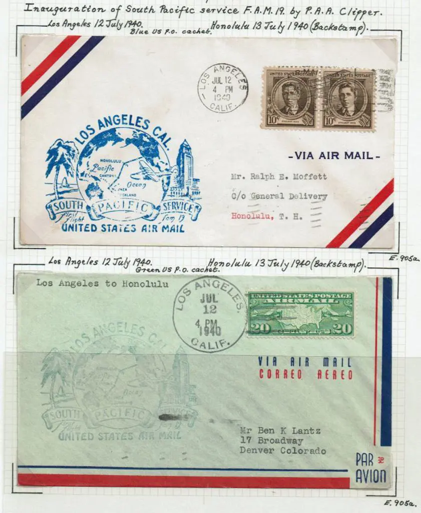 1940 (July) Los Angeles to Honolulu (2 different ... Image 1++