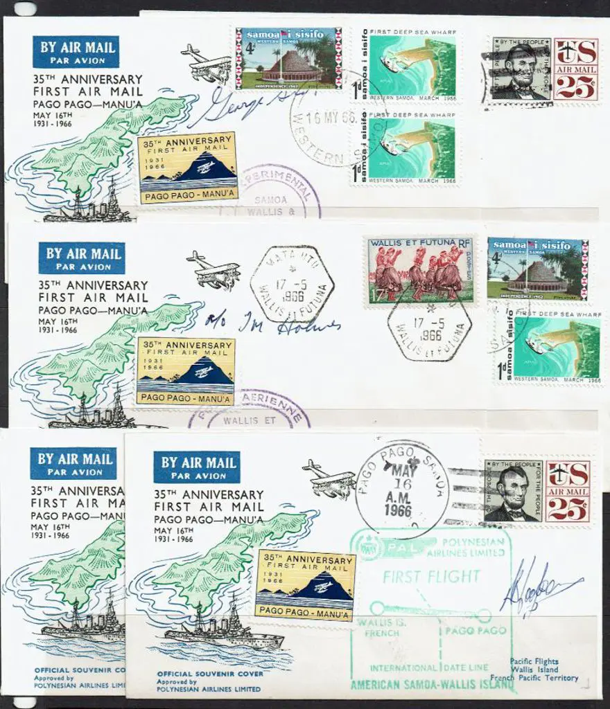 1966 (16th May) Polynesia Airlines flights for ... Image 1++