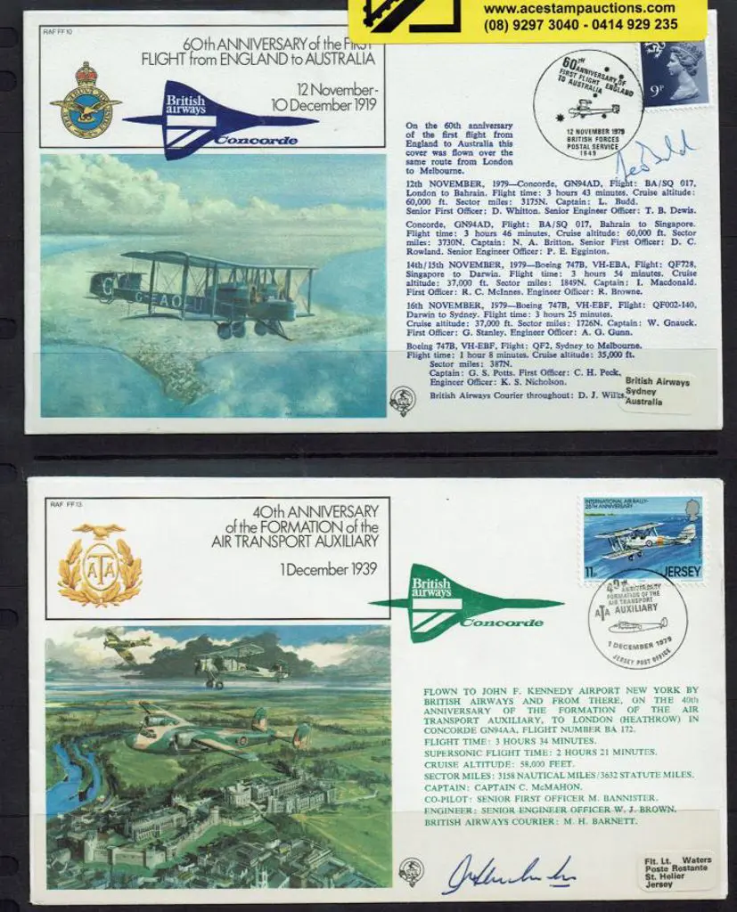 1979-1980 RAF commem covers celebrating various ... Image 1++