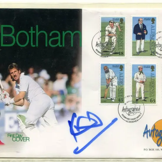 Botham, Ian on 1997 Alderney set of 6 Cricketers ...