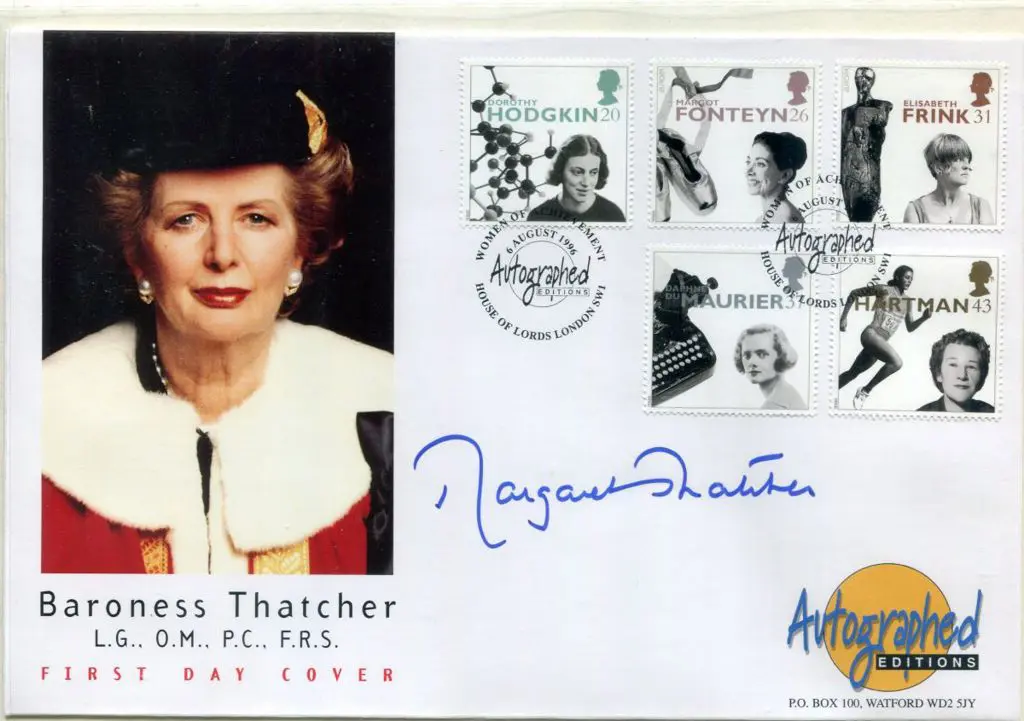 Thatcher, Margaret on 1996 "Famous Women" set of 5 ... Image 1++