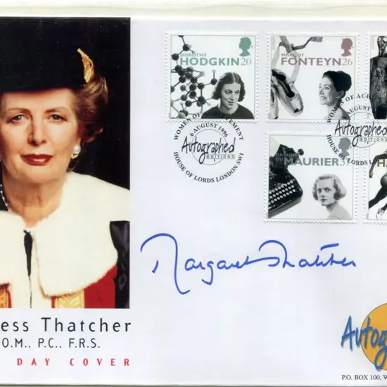 Thatcher, Margaret on 1996 "Famous Women" set of 5 ...