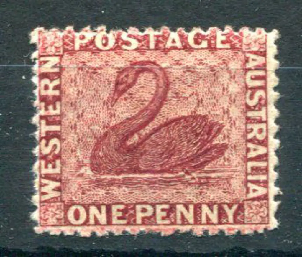 1863 1d carmine rose. Mint hinged & a bright ... Image 1++