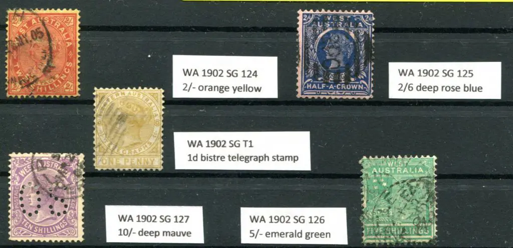 1902/11 2/- bright red-yellow, 2/6d deep blue ... Image 1++