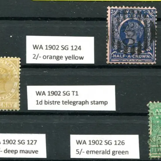 1902/11 2/- bright red-yellow, 2/6d deep blue ...