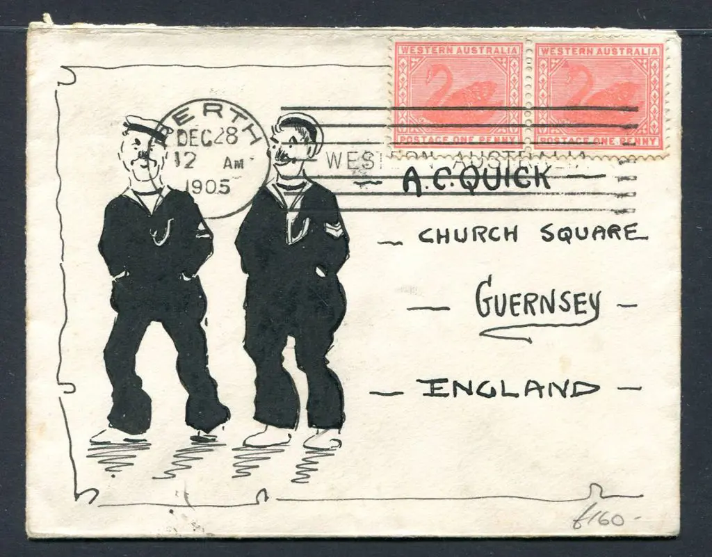 1905 (28th Dec) Leo Quick unsigned illustrated ... Image 1++