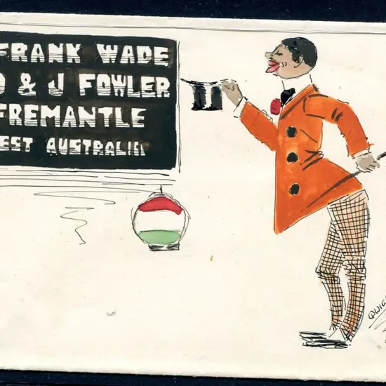 1910c Leo Quick coloured illustrated cover showing ...