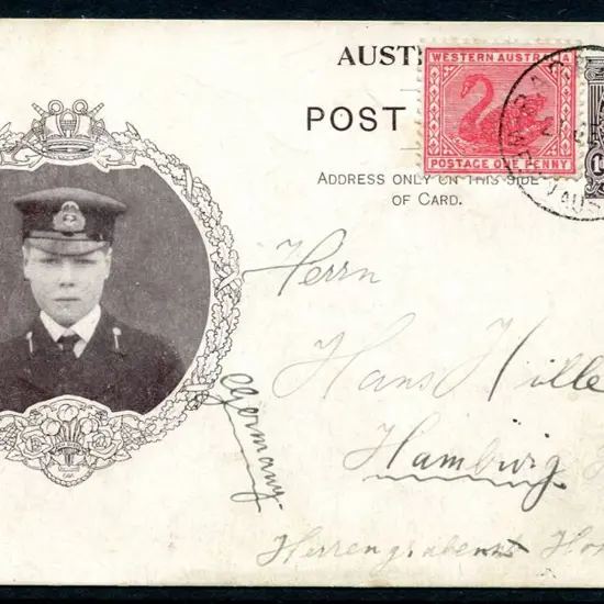 1911 (21st June) 1d Postcard uprated with1 d red ...