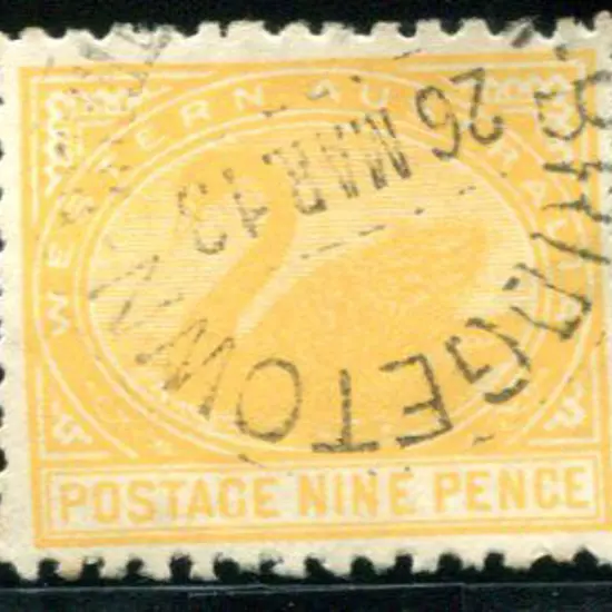 1912 9d orange, perf. 11, with upright wmk. Fine ...