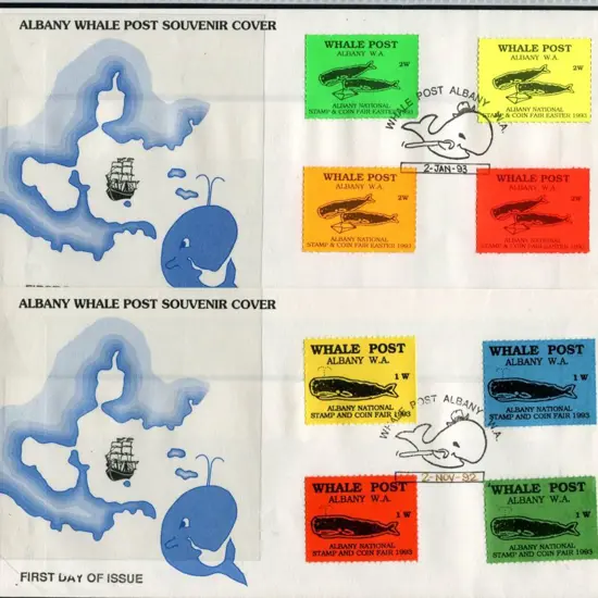 1992 (2nd Nov) & 1993 (2nd Jan) Albany Western ...