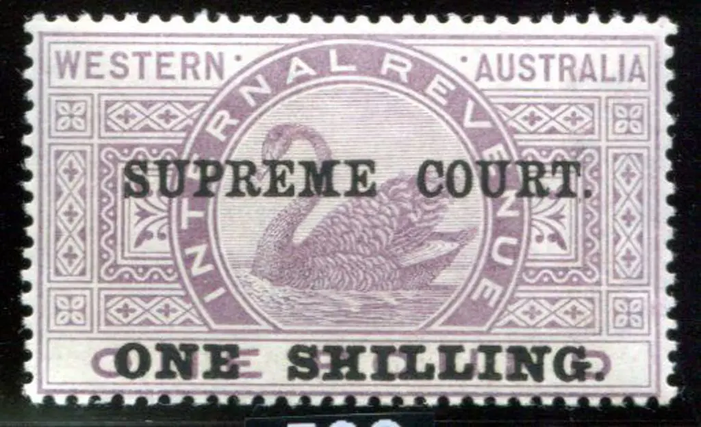 1903 "SUPREME COURT ONE SHILLING" ovptd £1 violet ... Image 1++