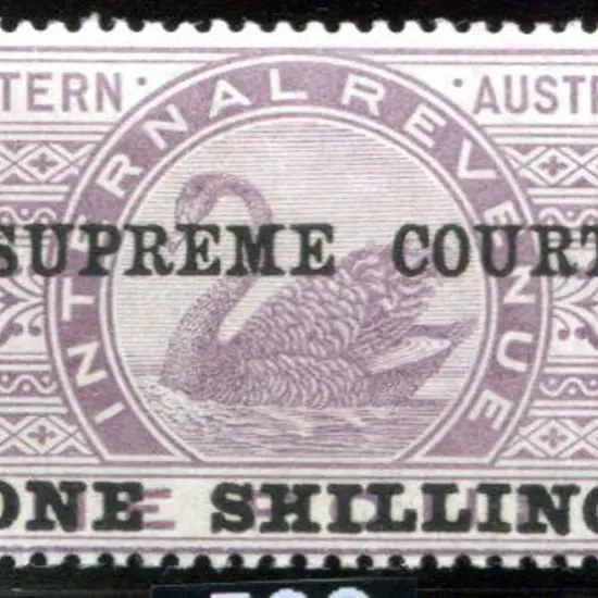 1903 "SUPREME COURT ONE SHILLING" ovptd £1 violet ...