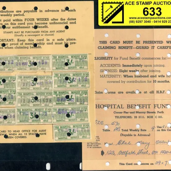 1962 Hospital Benefit Fund of WA contribution & ...