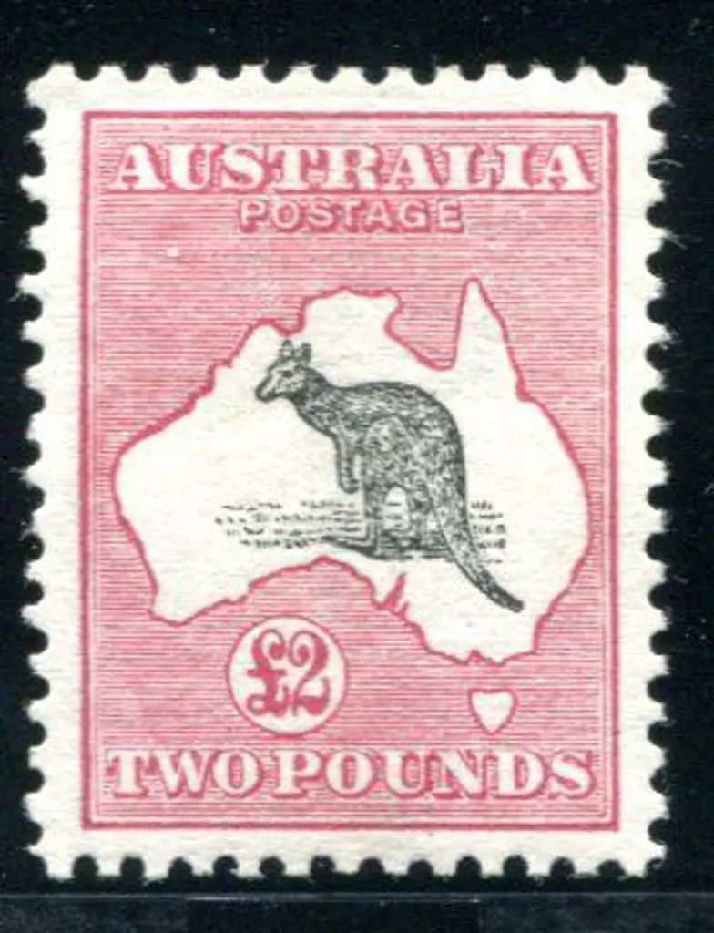 1913 1st Watermark £2 black & rose. Fine MLH with ... Image 1++