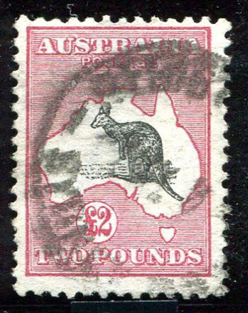 1913 1st Watermark £2 black & deep rose. Used with ... Image 1++