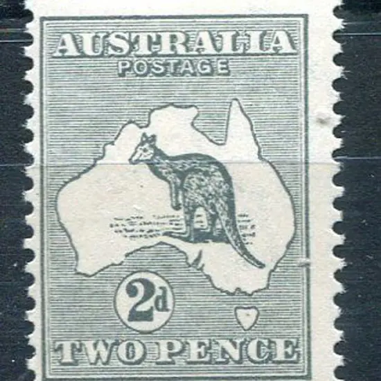 1915 2nd Watermark 2d grey. Centred to left, ...