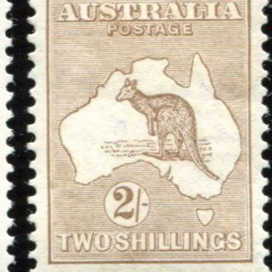 1915 2nd Watermark2/- light brown with superb ...