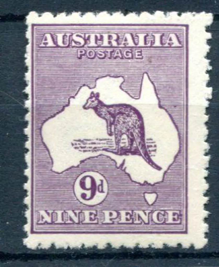 1915/28 3rd Watermark 9d violet with "white flaw ... Image 1++