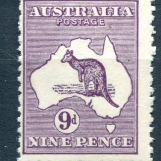 1915/28 3rd Watermark 9d violet with "white flaw ...