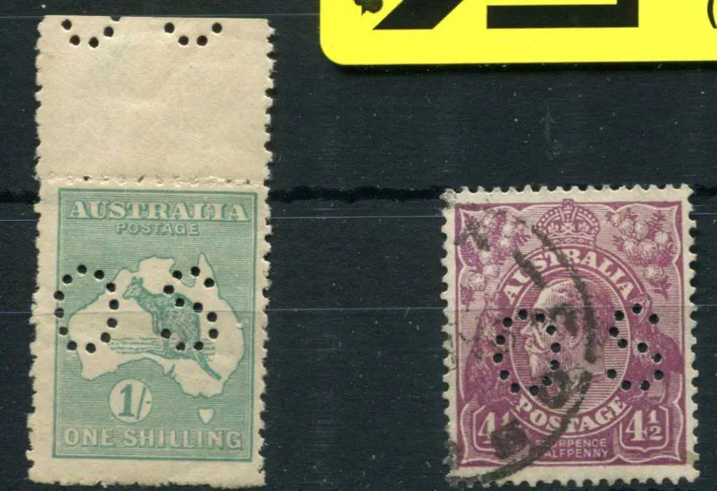 1915/28 3rd Watermark 1/- blue-green, Die IIB, top ... Image 1++