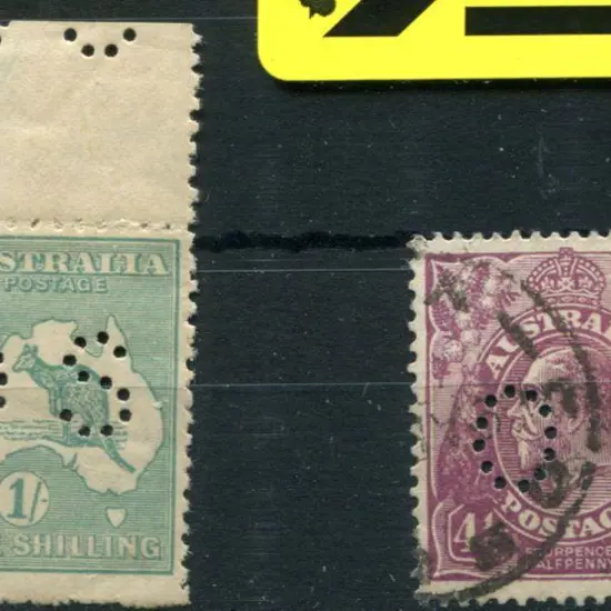 1915/28 3rd Watermark 1/- blue-green, Die IIB, top ...