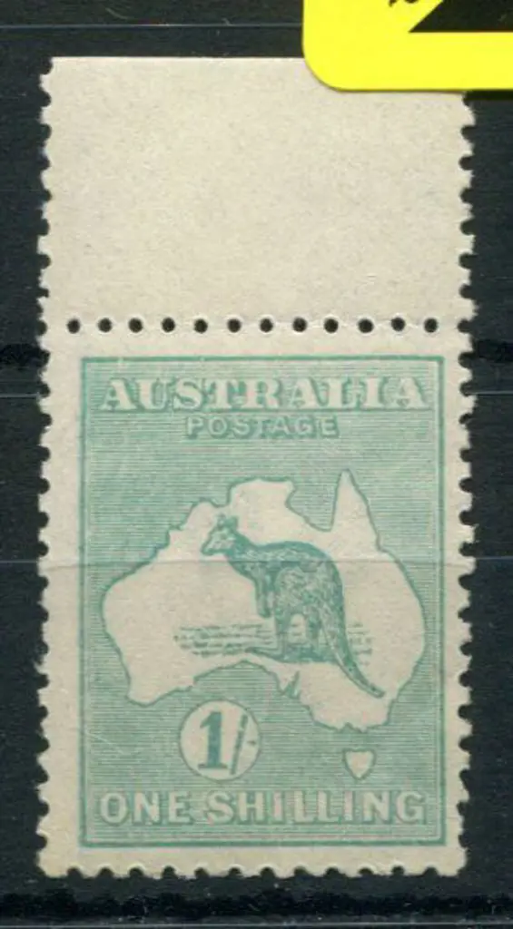 1915/28 3rd Watermark 1/- emerald, Die IIB with ... Image 1++