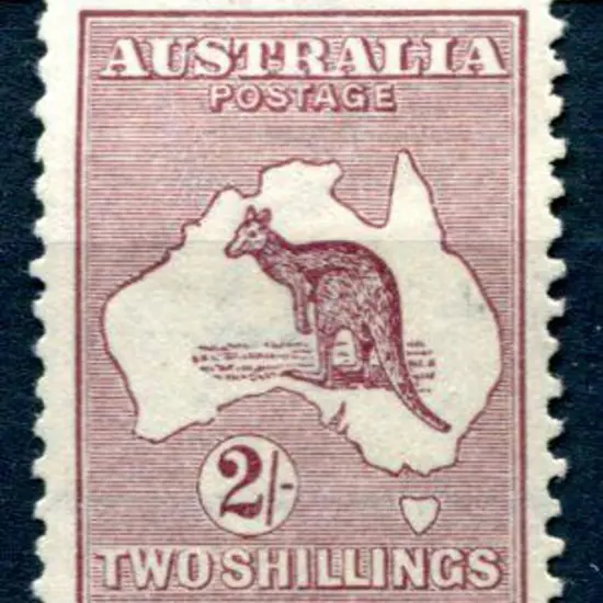 1915/28 3rd Watermark 2/- maroon. MLH with a ...