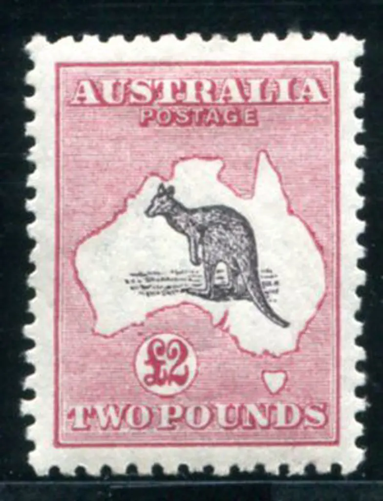 1915/28 3rd Watermark £2 purple black & rose. A ... Image 1++