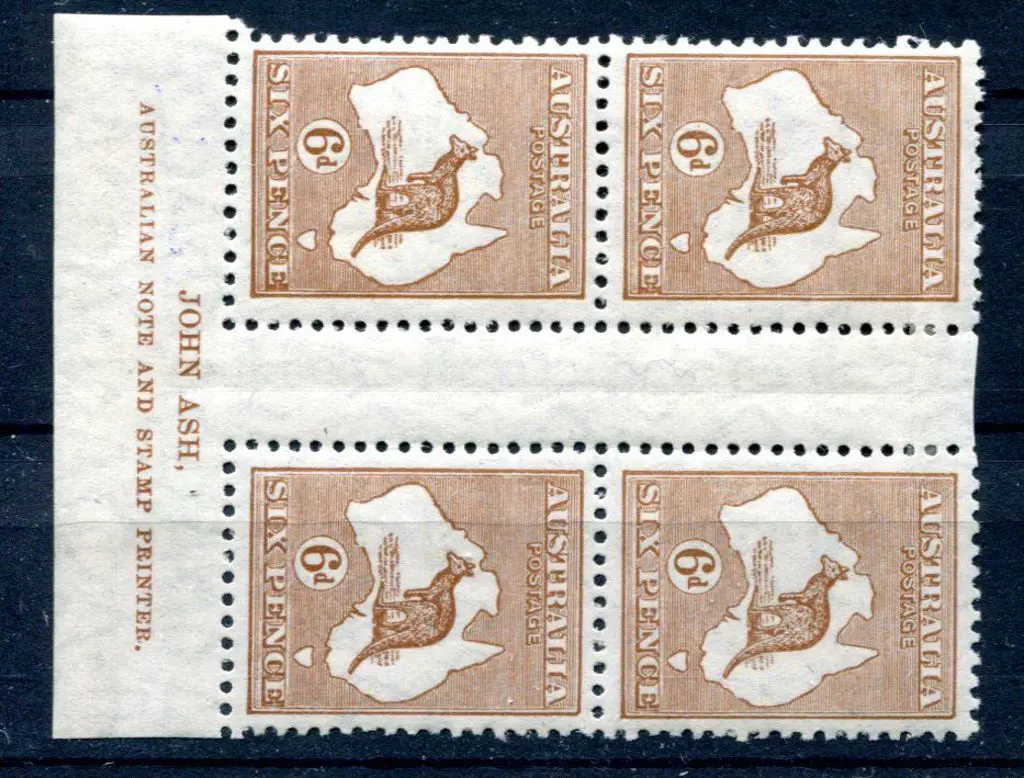 1929/30 Small Multiple Watermark 6d chestnut, Die ... Image 1++