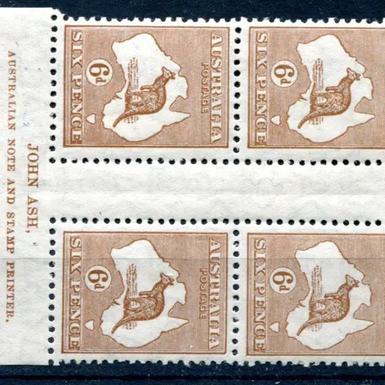 1929/30 Small Multiple Watermark 6d chestnut, Die ...