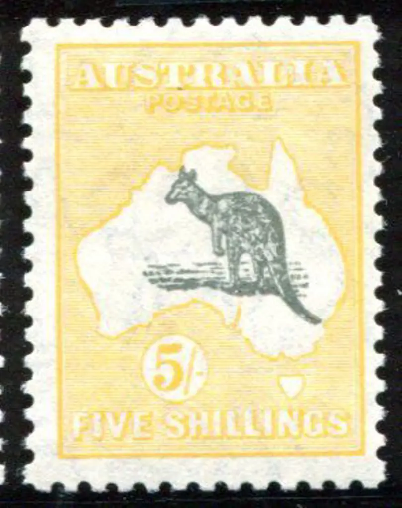 1929/30 Small Multiple Watermark 5/- greyish black ... Image 1++