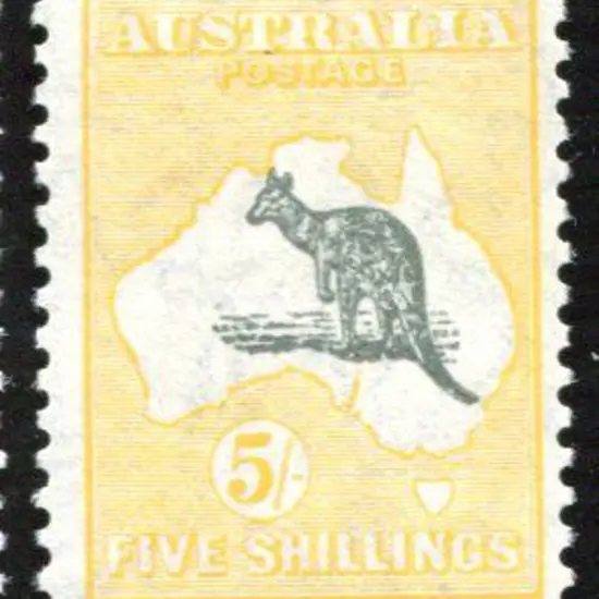 1929/30 Small Multiple Watermark 5/- greyish black ...