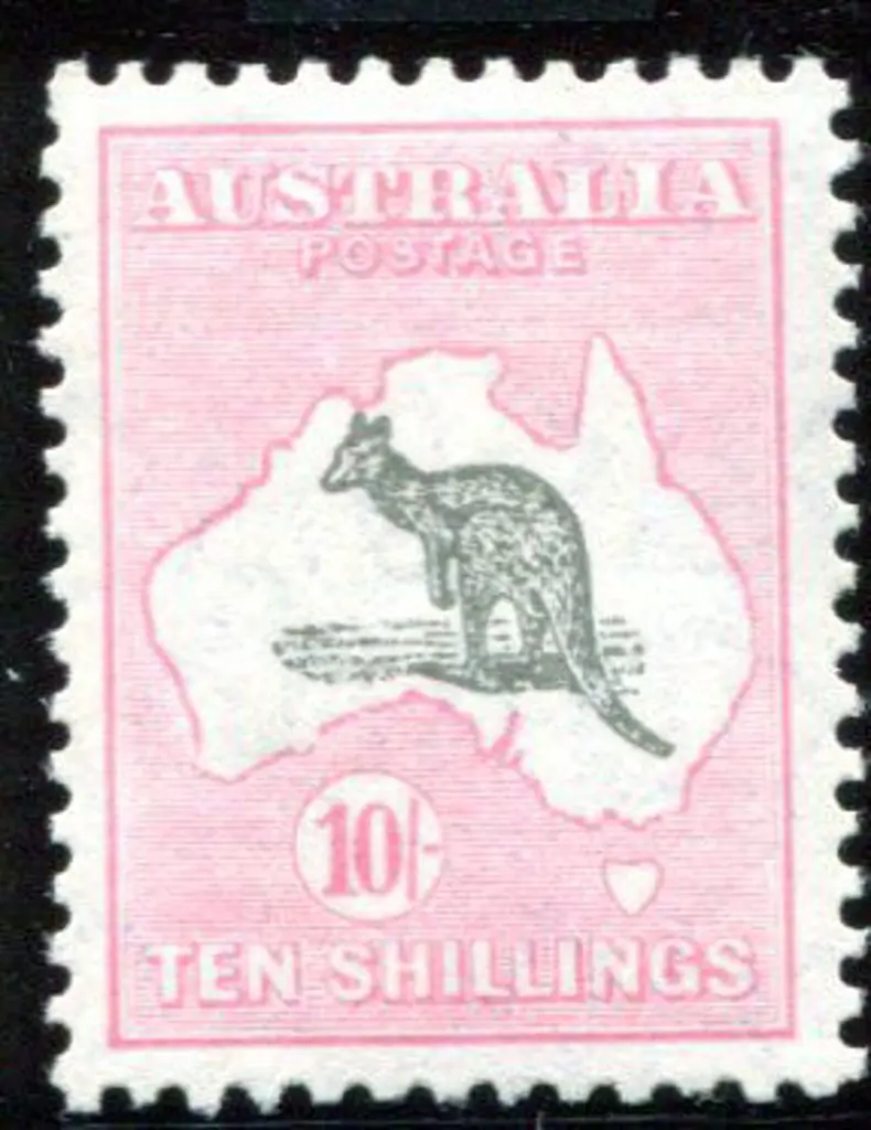 1929/30 Small Multiple Watermark 10/- grey & pale ... Image 1++