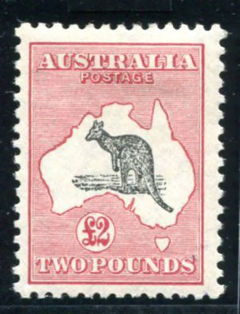 1929/30 Small Multiple Watermark £2 grey & rose ... Image 1++