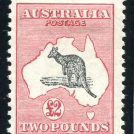 1929/30 Small Multiple Watermark £2 grey & rose ...