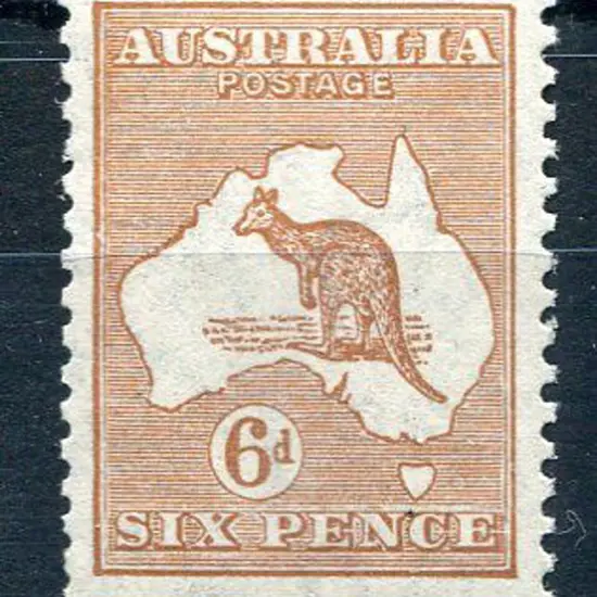 1931-47 CofA Watermark 6d chestnut with "distorted ...