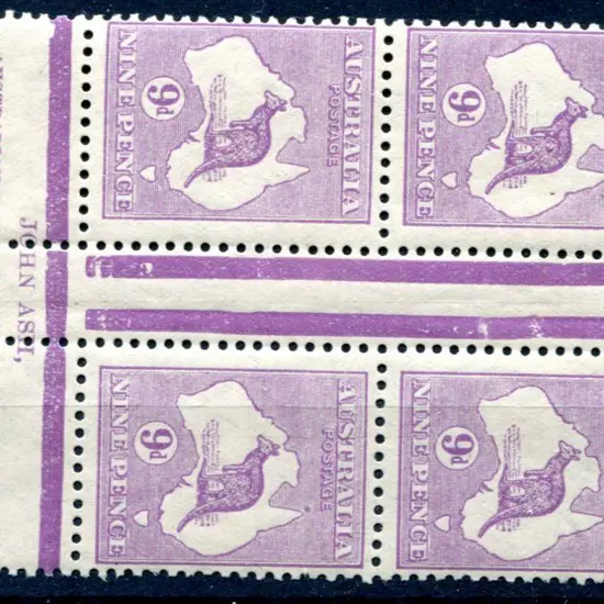 1931-47 CofA Watermark 9d violet, Die IIB, plate 3 ...